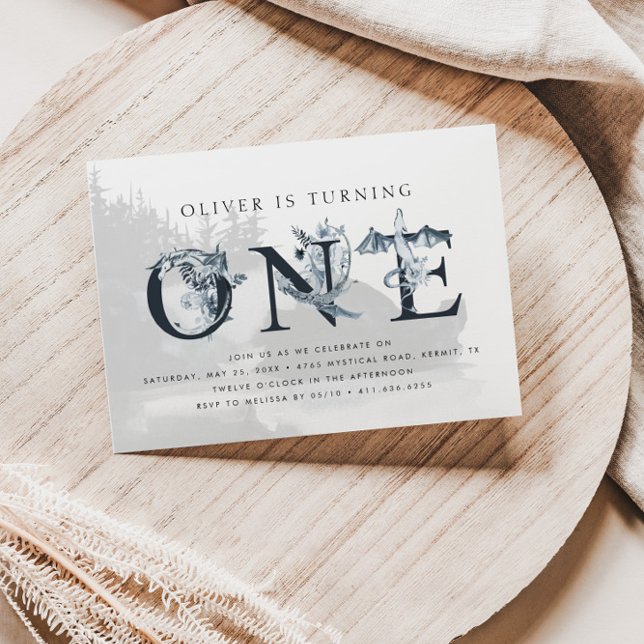 Majestic Dragon Mythys 1. Geburtstag Einladung (Von Creator hochgeladen)