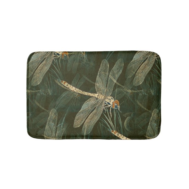 Majestic Dragonfly Pattern  Badematte (Vorderseite)