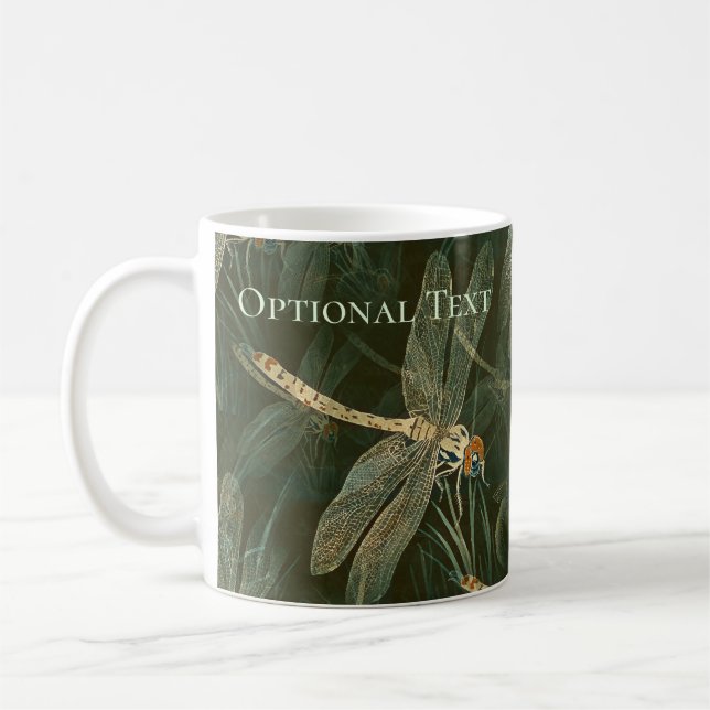 Majestic Dragonfly Pattern Kaffeetasse (Links)