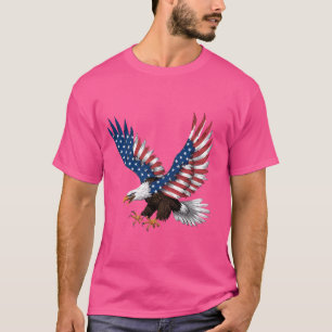 Majestic Eagle American Flag USA 4. Juli Fu. T-Shirt