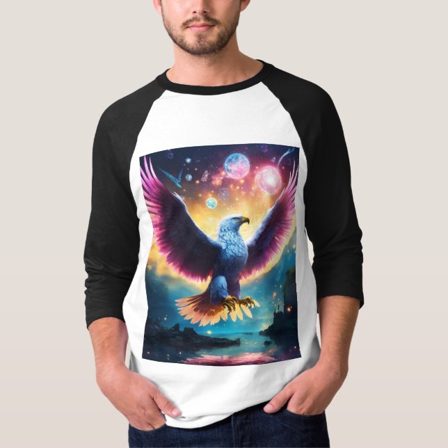 "Majestic Eagle Art Print - Captivating Wildlife" T-Shirt (Vorderseite)