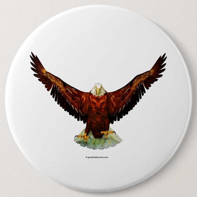 Majestic Eagle Button Buttone (Vorderseite)