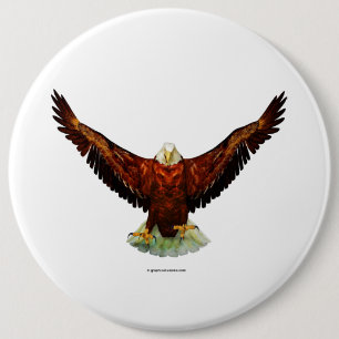 Majestic Eagle Button Buttone