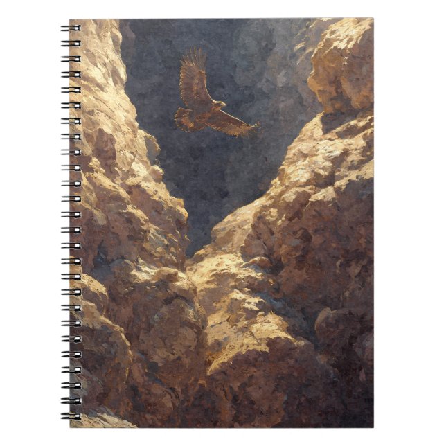 Majestic Eagle Canyon Flight Notebook Notizblock (Vorderseite)