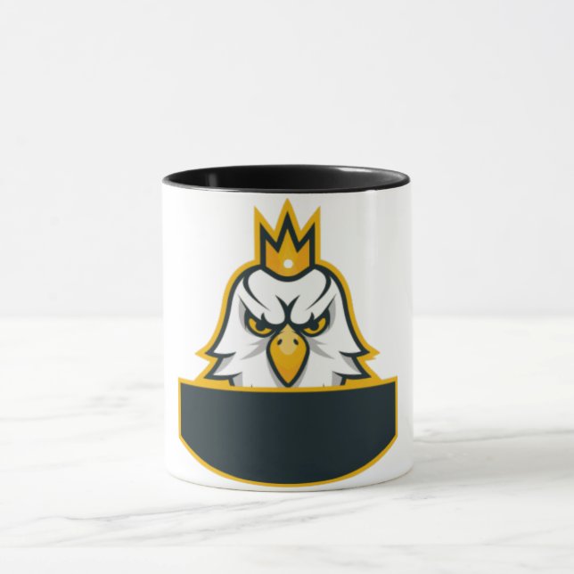 Majestic Eagle Crown Logo-Kaffee Tasse (Zentrum)