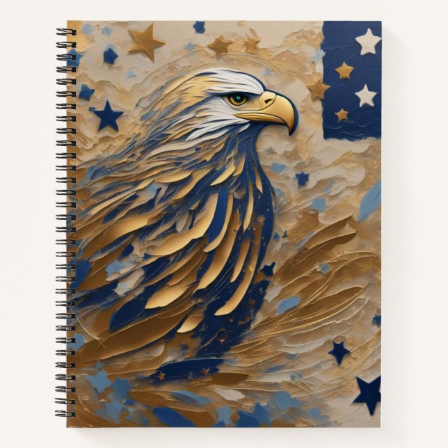 Majestic Eagle: Emblem des Erbes Notizbuch (Vorderseite)