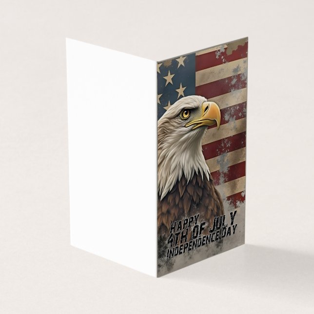 Majestic Eagle & Flag - Geist der Freiheit (Vorderseite)