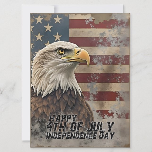 Majestic Eagle & Flag - Geist der Freiheit (Vorderseite)