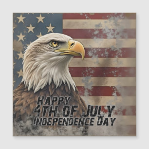 Majestic Eagle & Flag - Geist der Freiheit Magnetkarte