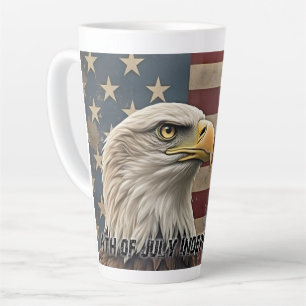 Majestic Eagle & Flag - Geist der Freiheit Milchtasse