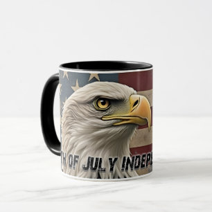 Majestic Eagle & Flag - Geist der Freiheit Tasse