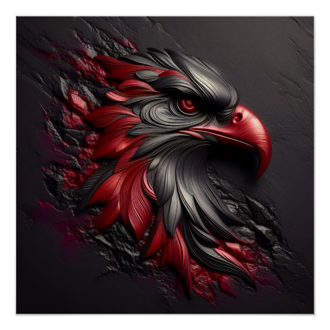 Majestic Eagle Gaze Poster (Vorderseite)