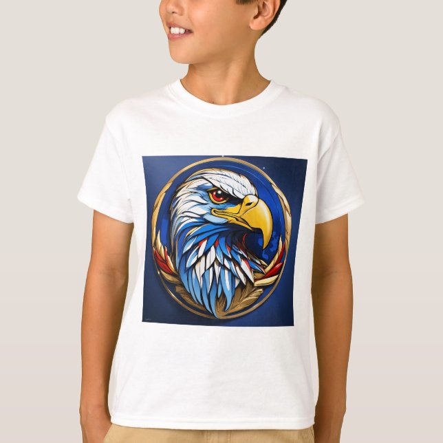 Majestic Eagle Head Graphic Kids' T - Shirt (Vorderseite)