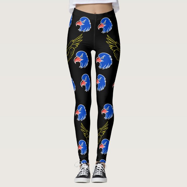 Majestic Eagle Head Leggings, Bold & Fearless Leggings (Vorderseite)