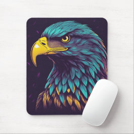 Majestic Eagle in lebhaften Farben Mousepad