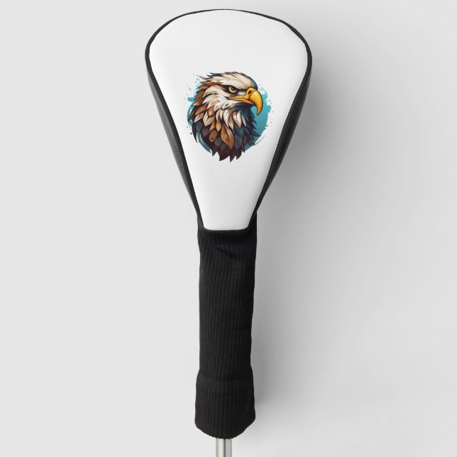 Majestic Eagle Logo Art Golf Headcover (Vorderseite)
