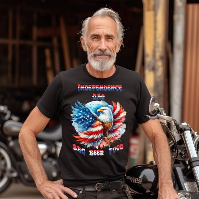 Majestic Eagle Patriotic Priotic Independence Day T-Shirt (Von Creator hochgeladen)