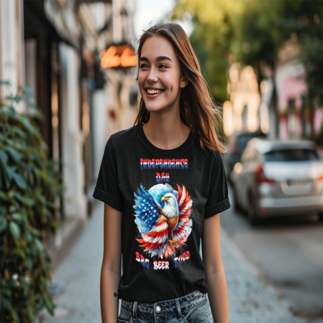 Majestic Eagle Patriotic Priotic Independence Day T-Shirt (Von Creator hochgeladen)