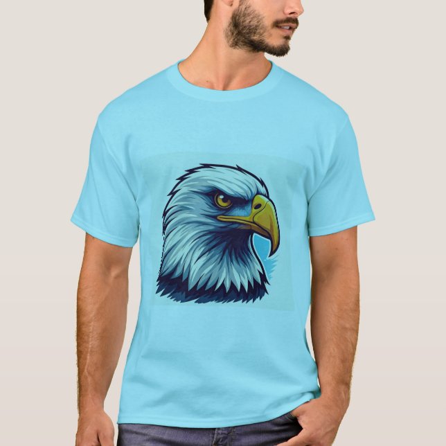 Majestic Eagle: Power und Grace in Design" T-Shirt (Vorderseite)