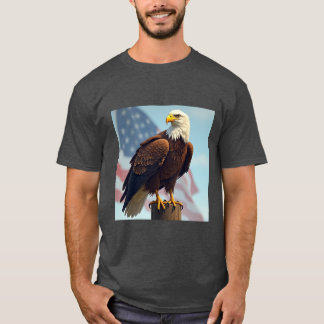 Majestic Eagle Print T - Shirt