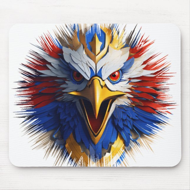 Majestic Eagle Printed Mouse Pad Mousepad (Vorne)