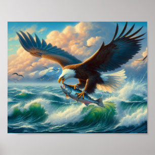 Majestic Eagle schlängelt sich hinunter zum Fang 1 Poster