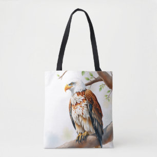 Majestic Eagle sitzt auf einem Baumzweig