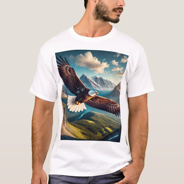 Majestic Eagle Soar T - Shirt Design (Vorderseite)
