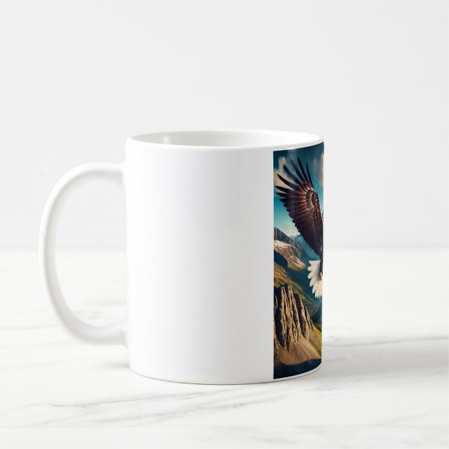 Majestic Eagle Soar T - Shirt Design Kaffeetasse (Links)