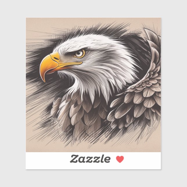 Majestic Eagle Sticker (Blatt)