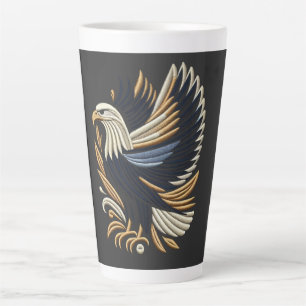 Majestic Eagle Stickerei Design   kühne Patriotik Milchtasse