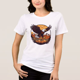 🦅 Majestic Eagle Sunset - Women's Tri-Blend T-Shi Shirt