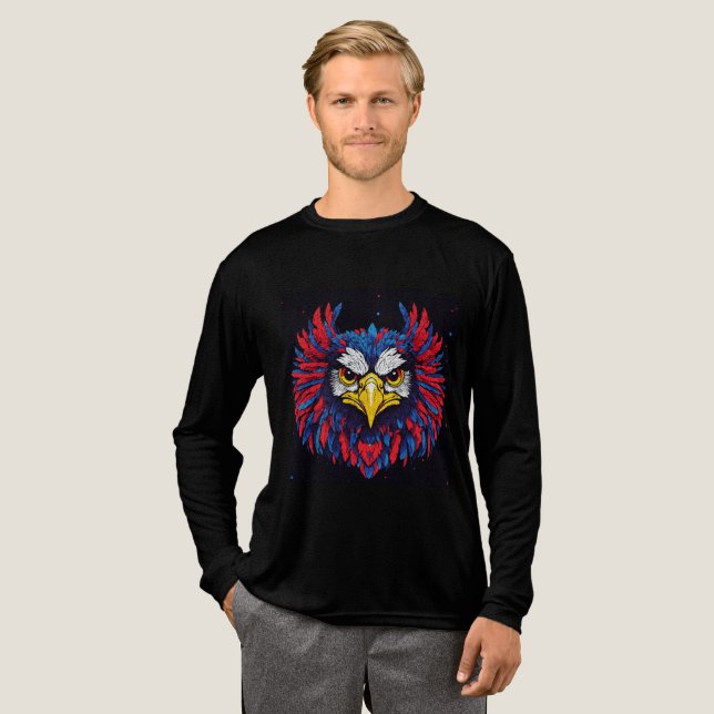 Majestic Eagle TShirt Ein Burst von Farbe und Stär (Volle Vorderseite)