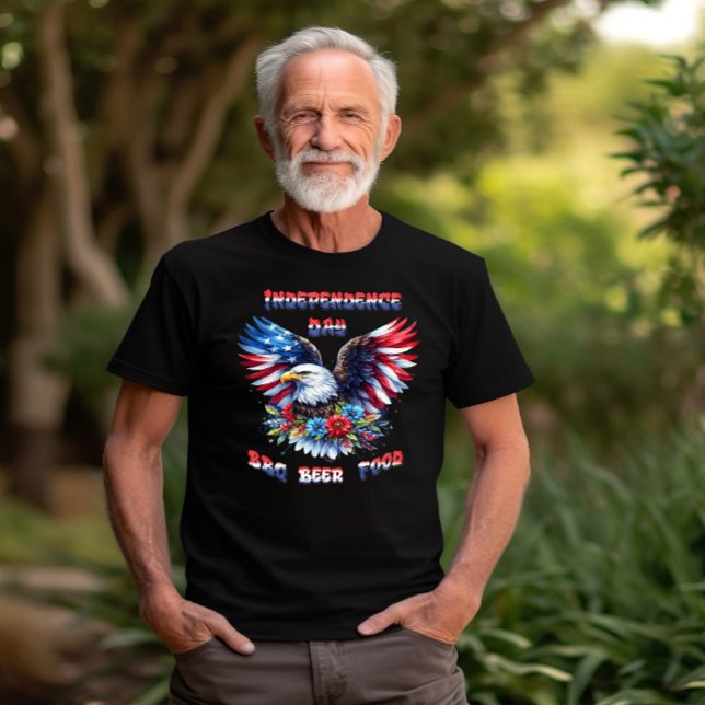 Majestic Eagles blüht Unabhängigkeitstag T-Shirt (Von Creator hochgeladen)