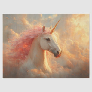 Majestic Einhorn in Sonnenuntergang Wolken Dekoupa Seidenpapier