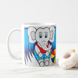 Majestic Elephant: Ein Symbol von Stärke und Grazi Kaffeetasse