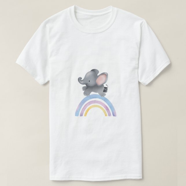 Majestic Elephant Silhouette T-Shirt (Design vorne)