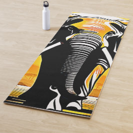 Majestic Elephant Sunset Yogamatte