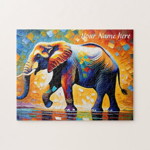 Majestic Elephant Vibrangs Colors Puzzle