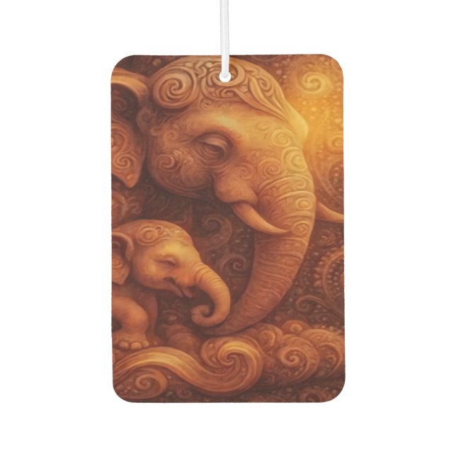 Majestic Elephants Air Freshener Autolufterfrischer (Vorderseite)