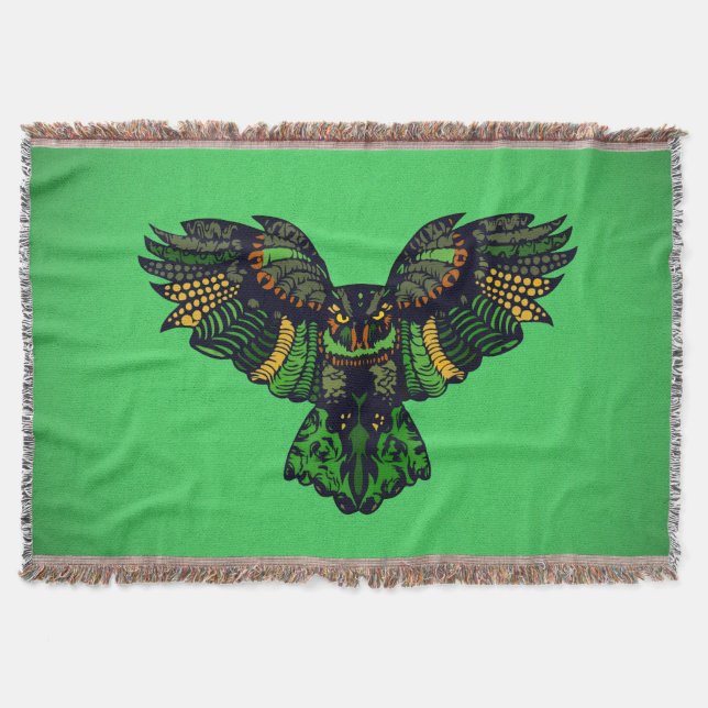 Majestic Emerald Owl Decke (Vorderseite)