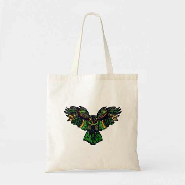 Majestic Emerald Owl Tragetasche (Vorne)