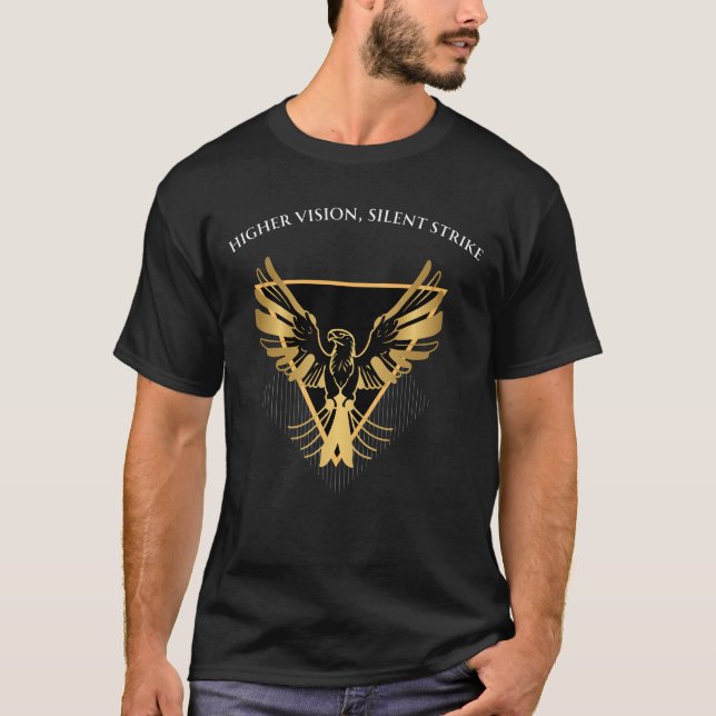 Majestic Falcon Vision - "Higher Perspective" Geom T-Shirt (Vorderseite)