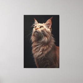 Majestic Feline Portrait Canvas Print Leinwanddruck