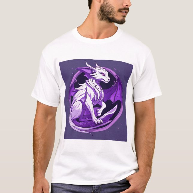 Majestic Fire Guardian Dragon T - Shirt (Vorderseite)