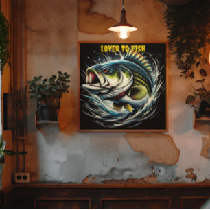 Majestic Fish: Das große Mouthed Wonder Poster