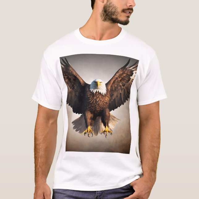 Majestic Flying Eagle Design - kühl und leistungss T-Shirt (Vorderseite)