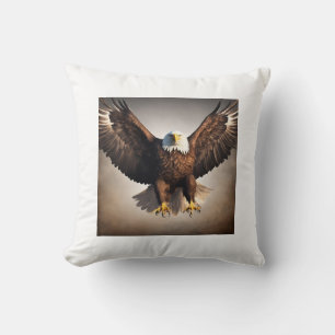 Majestic Flying Eagle Design Throw Kissen. Kissen