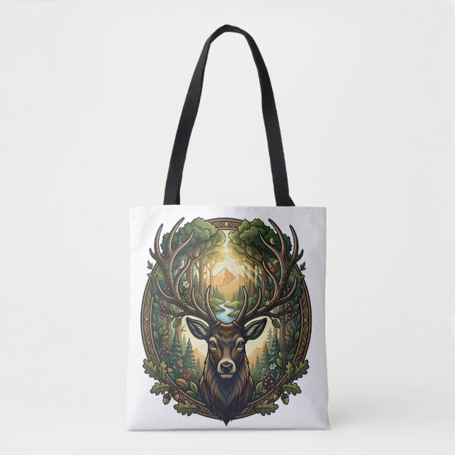 Majestic Forest Stag Nature Wildlife Art (Vorderseite)