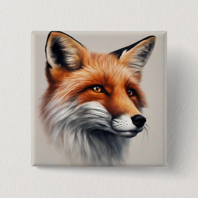 Majestic Fox Button (Vorderseite)